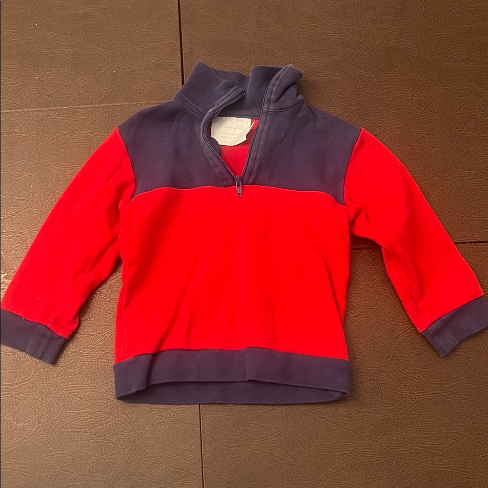 Little English Red and Navy Sweatshirt